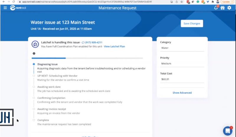 RentRedi Maintenance Report